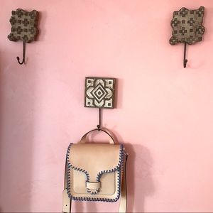 Rebecca Minkoff Top Handle Feed Bag in natural